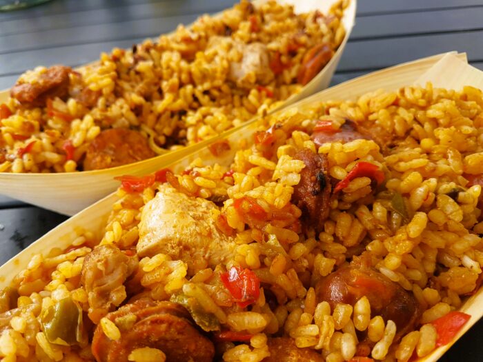 Paella on the Lawn - Chicken & Chorizo